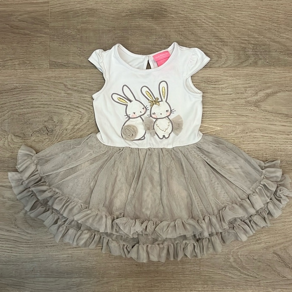 Isaac Mizrahi NY Bunny Tutu Dress (18 mo) Cotton Spandex Top and Layered Skirt